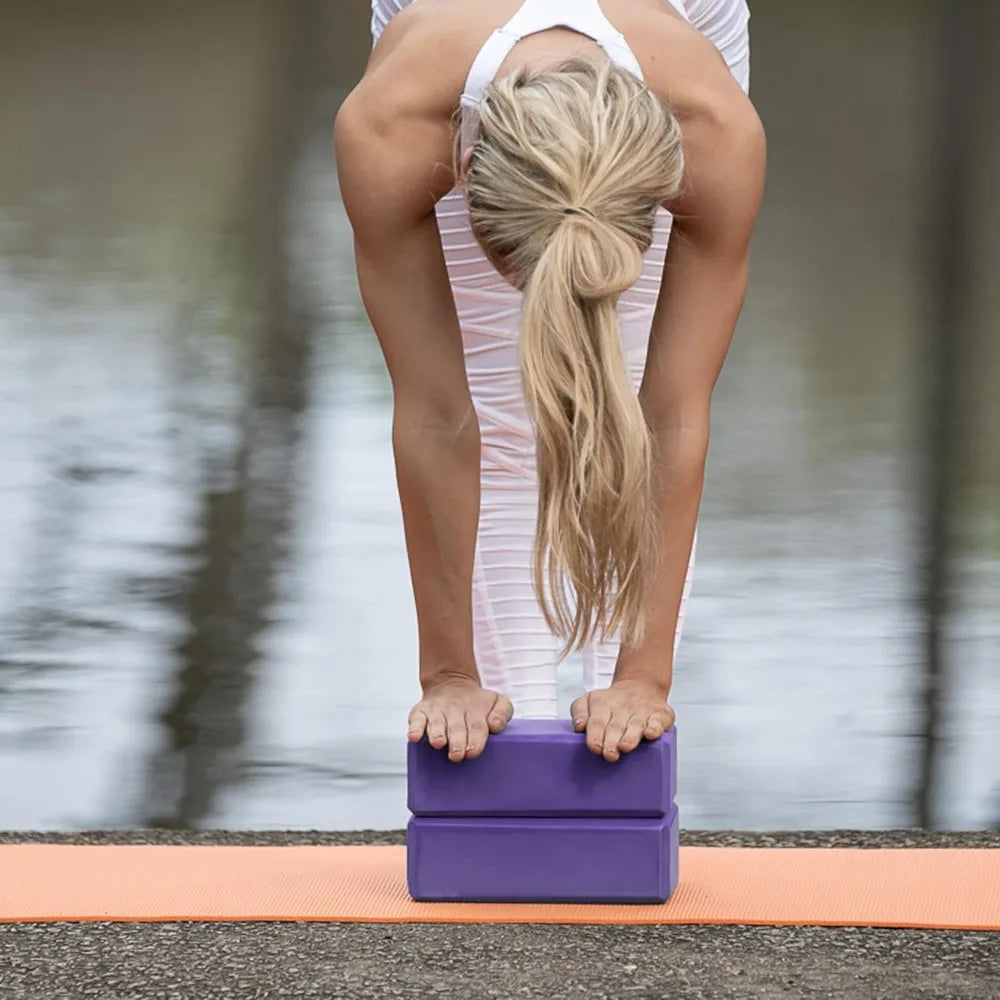 3" Yoga Block, 10 Pack Bulk EVA Foam Yoga Blocks, Firm and Supportive Yoga Brick, Balance Foam for Stretching