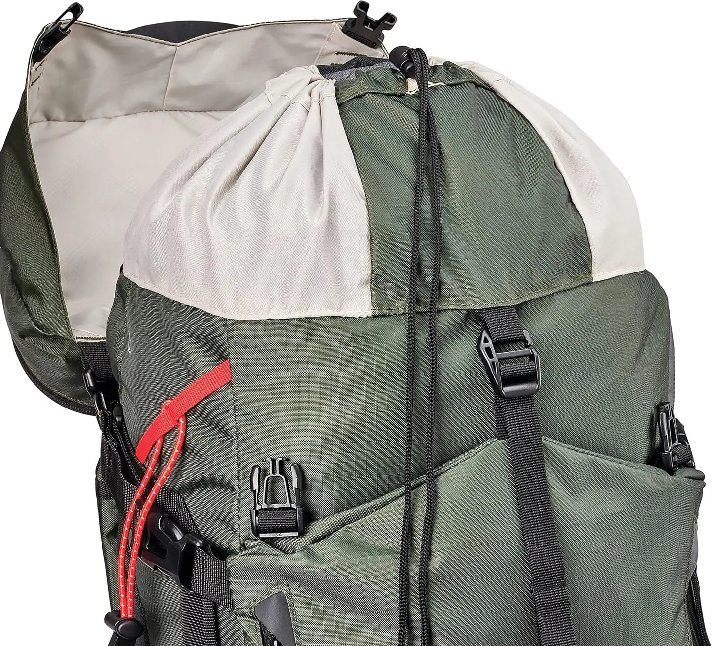 60L Hiking Backpack with Hydration Sleeve, Water Repellent, for Camping & Traveling