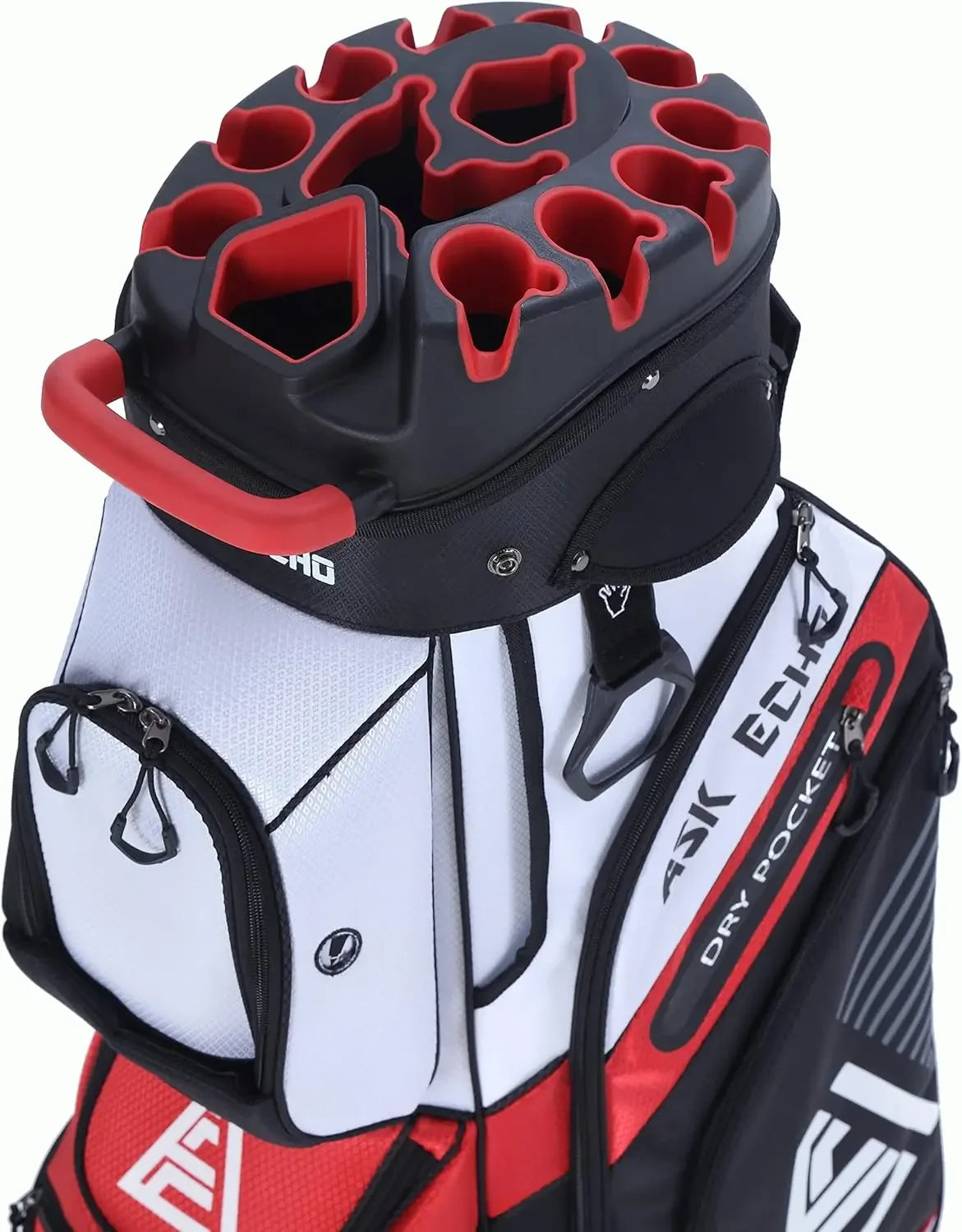 T-Lock Golf Cart Bag with 14 Way Organizer Divider Top, Premium Cart Bag with Handles and Rain Cover for Men