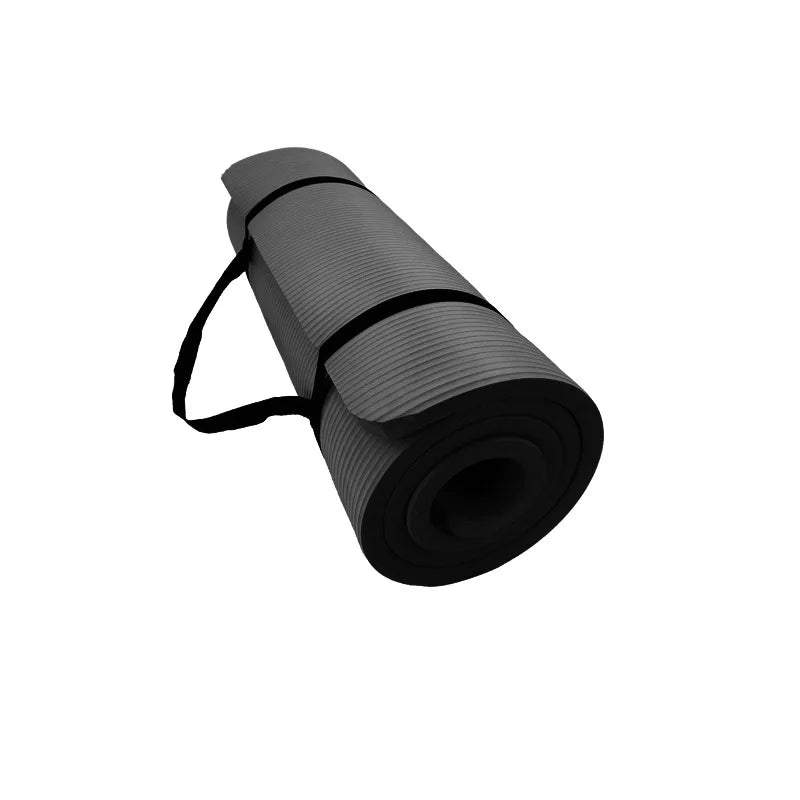 Fitness NBR Yoga Mat Horizontal Eidth 183*61*1CM Multifunctional Solid Color Exercise Mat Super Rebound Soft Non-slip Yoga Mat