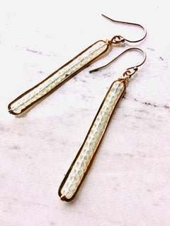 Caviar Stick Earrings in assorted micro faceted crystal colors