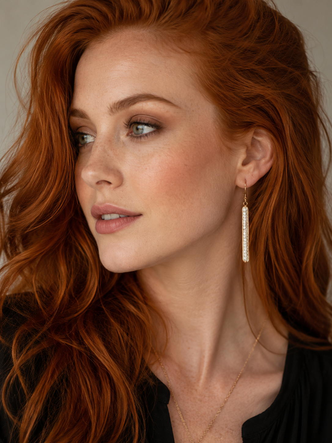 Moonstone Caviar Stick Earrings