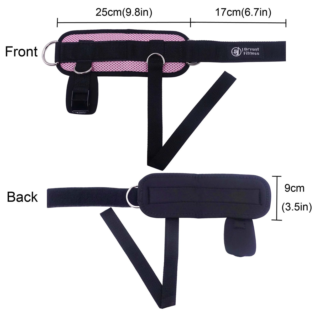 4 D-rings Ankle Straps for Cable Machine Adjustable Extra Strap Ankle Cuffs Booty Building Workout Trainer Fitness Equipment
