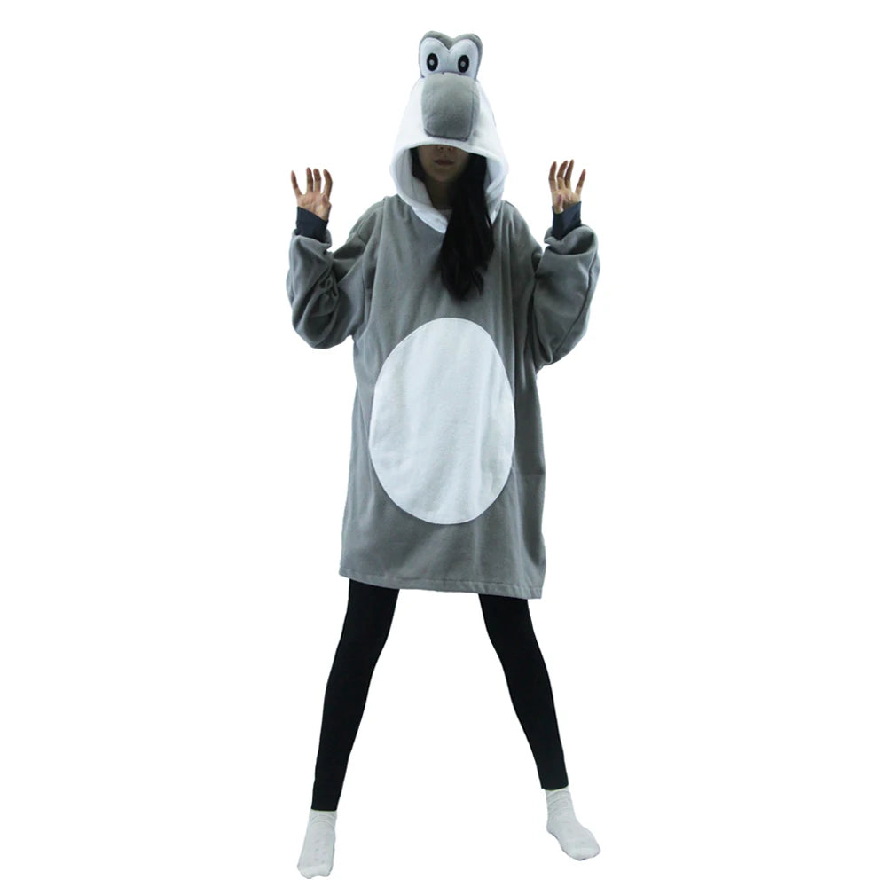 Colorful Yoshi Onesies Kigurumi Pajamas for Adult Unisex Fleece Pyjama Christmas Halloween Cosplay Cos Women Sleepwear Outfits