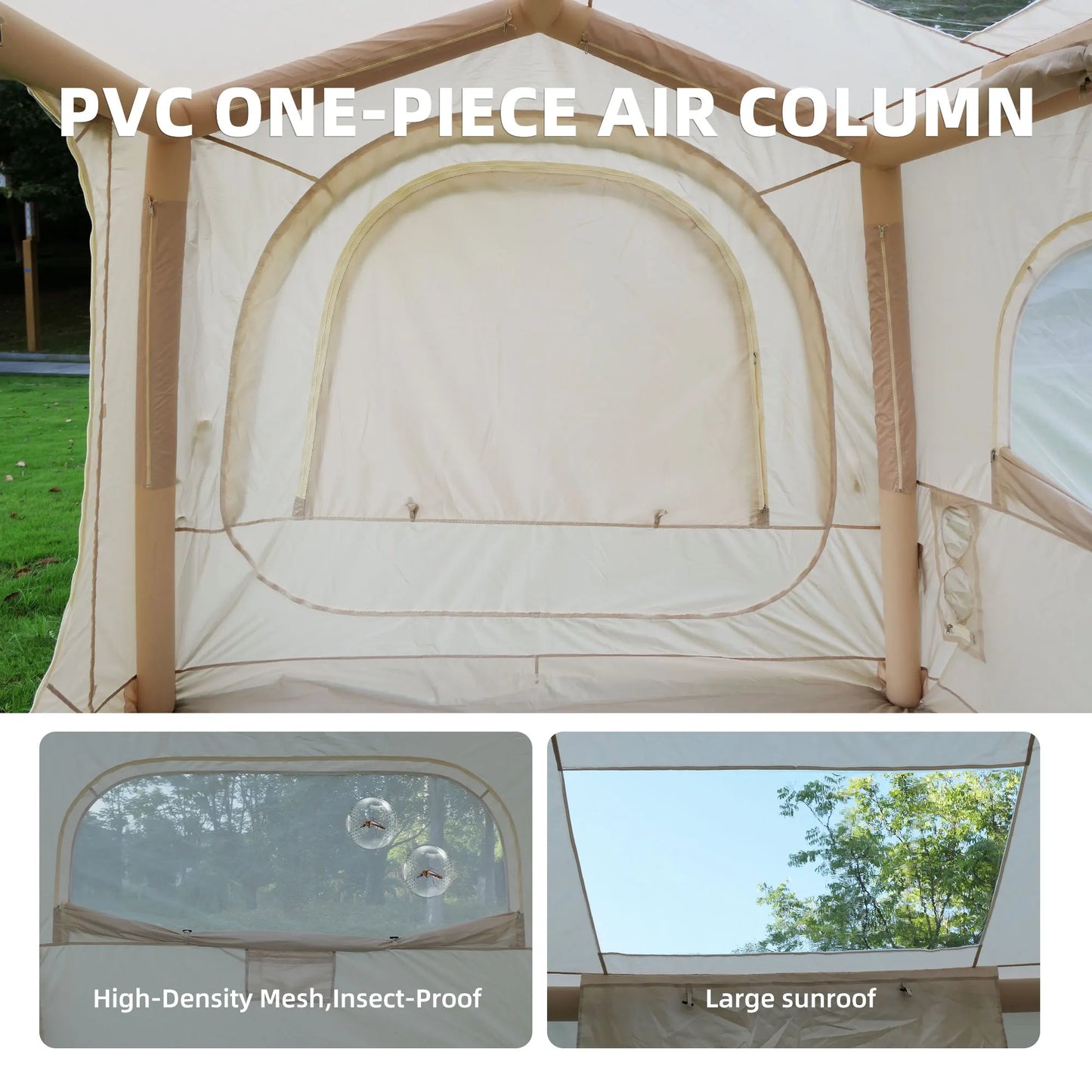 Inflatable Tents for Camping suv tent  Easy Setup Inflatable Tent Waterproof Air Glamping Tents for Camping Adult 4/6/8 Person