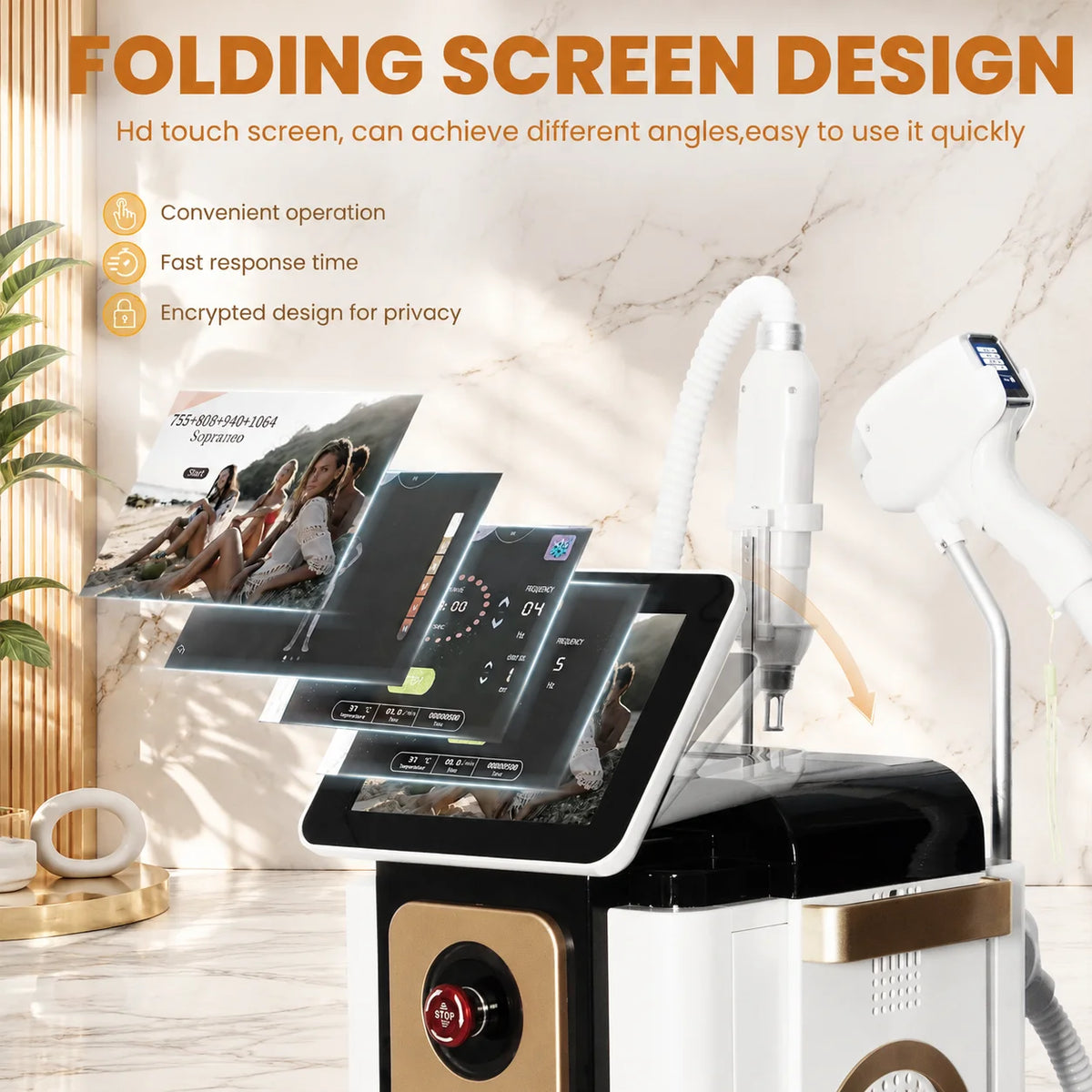 Professional 2 in 1 Beauty Machine 755nm 808nm 940nm 1064nm Hair Removal Laser Tattoo Removal Skin Rejuvenation Aesthetic