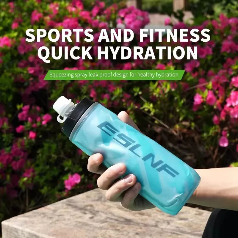 Insulated Cold Cycling Water Bottle Portable MTB Bottle Ultralight Dustproof Sports Bottle 610ML Big Capacity Drinking Bottle