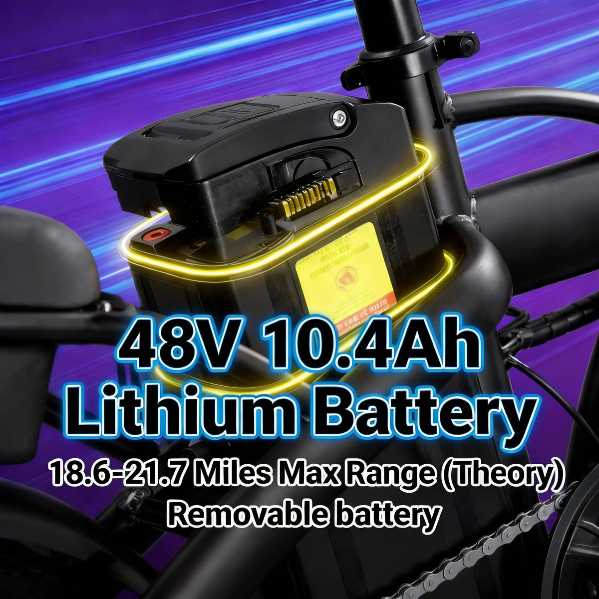 T5 14Inch Folding Electric Bike for Adult Commuters 48V 750W Peak 20MPH 18-22 Miles Range Disc Brake Lightweight E-bike