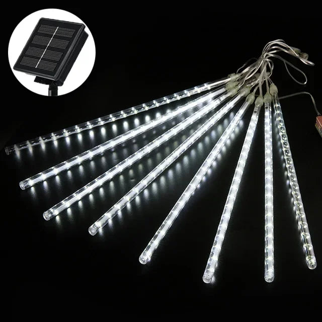 30/50cm Solar Meteor Shower Rain 8 Tubes LED String Lights Waterproof Christmas Solar Street Light Outdoor Garden Tree Decor