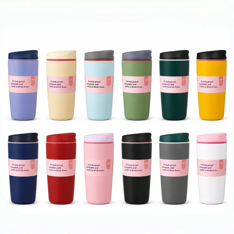 Insulated Coffee Tumbler 360ML 600ML Leakproof Travel Mug with Lid Stainless Steel Cup for Car Office Hot Cold Drinks Women Gift
