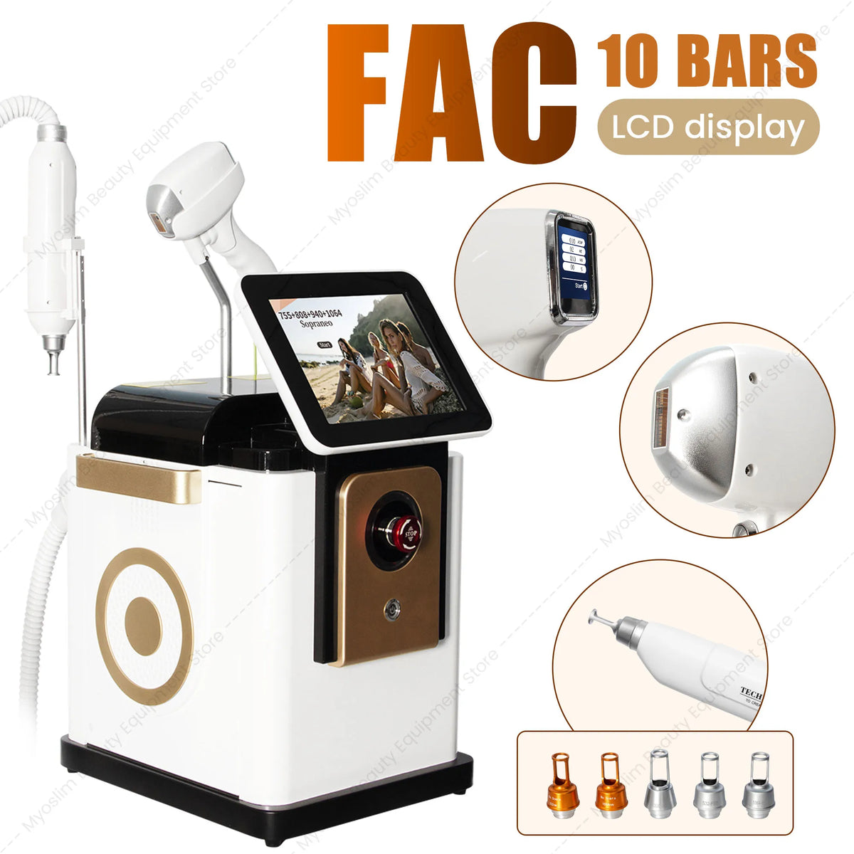 Professional 2 in 1 Beauty Machine 755nm 808nm 940nm 1064nm Hair Removal Laser Tattoo Removal Skin Rejuvenation Aesthetic