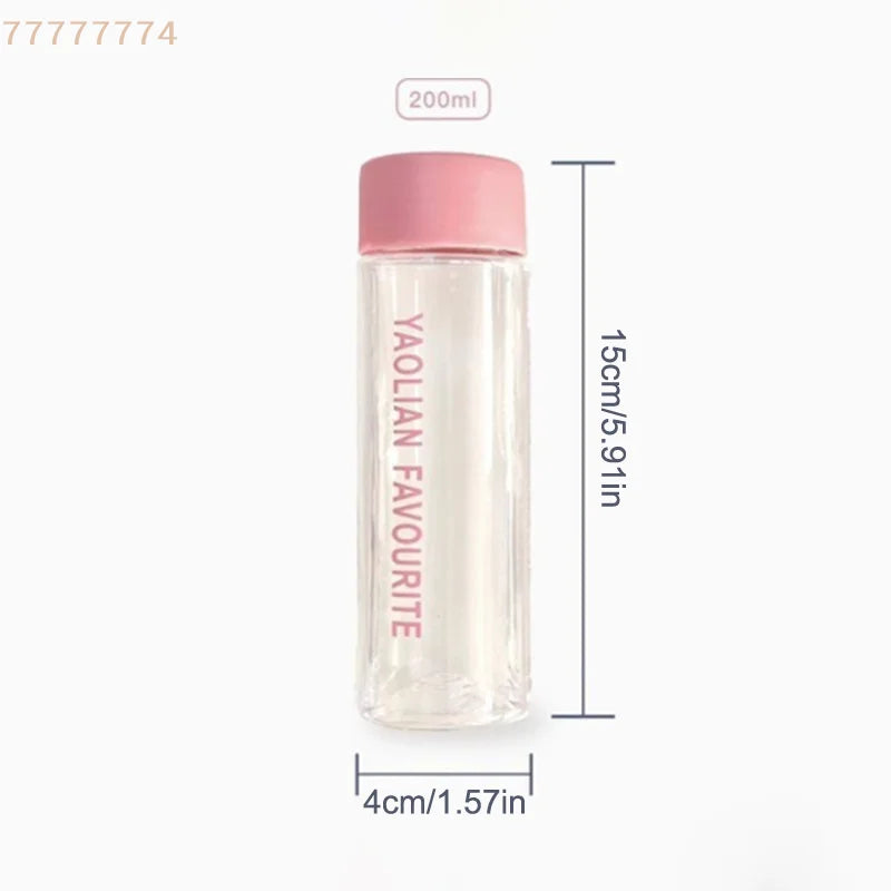 Anti-Drop Outdoor Drinking Water Bottle for Picnics Travel 200ML Cartoon Pattern Portable Plastic Cup
