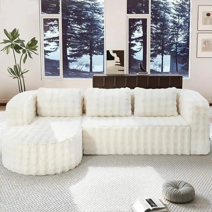 Cloud Modular Sectional Sofa Couch L-Shape Memory Foam Oversize Chaise Living Room Furniture Set Customized