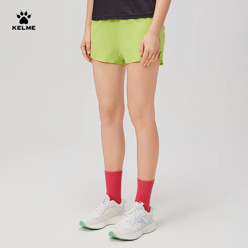 Kelme Women's Marathon Shorts Yoga Quick-drying Three-quarter Pants Professional Fitness Sports Shorts Outdoor Running Pants
