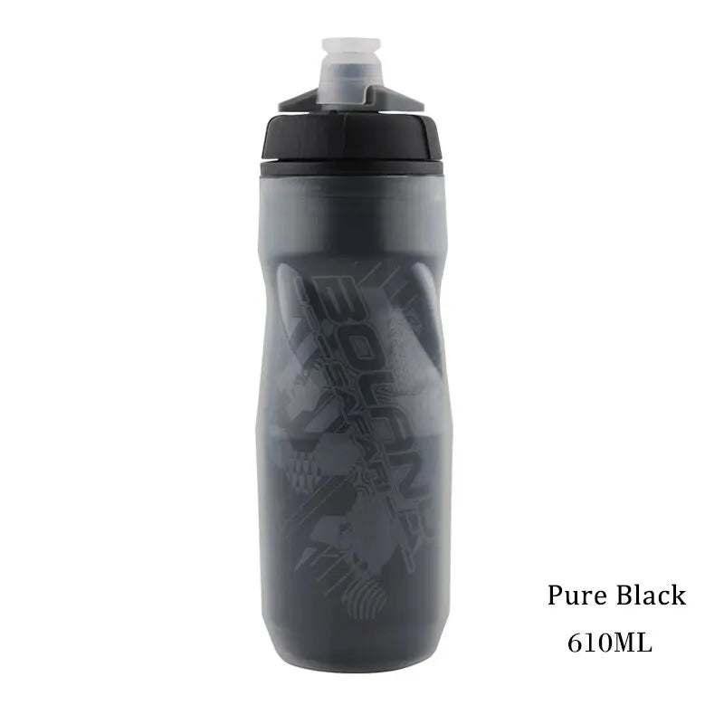 Bolany Bike Water Bottle 600ml Mountain Cycling Water Bottle PP5 Heat-And Ice-protected Bottle Outdoor Sports Cup