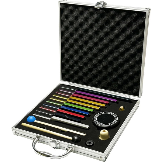 Solfeggio Tuning Fork Set - 10 Multicolour Tuning Forks Perfect for DNA Healing with Exquisite Aluminum Gift Box (174 Hz, ...)