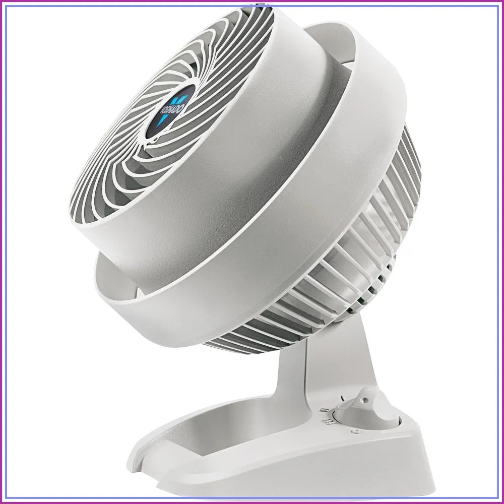 Compact Whole Room Air Circulator Fan, Quiet & Powerful, 3 Speeds, Adjustable Tilt