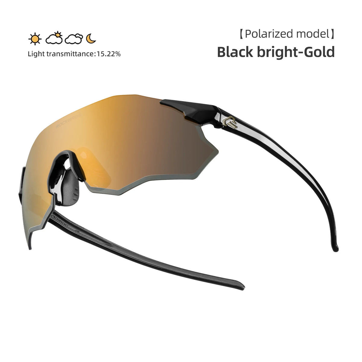 ROCKBROS Cycling Glasses Lightweight Photochromic Polarized Glasses UV400 Sun Protection Women Outdoor Sports Cycling Goggles