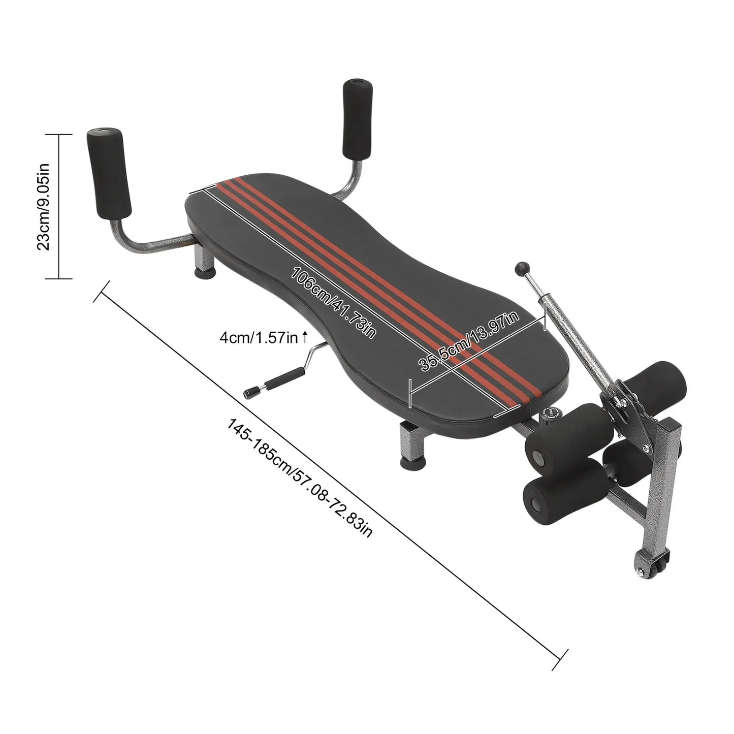 Back Stretch Decompression Bench Inversion Table Workout Bench for Home Workout Up to 330Lbs Weight Capacity