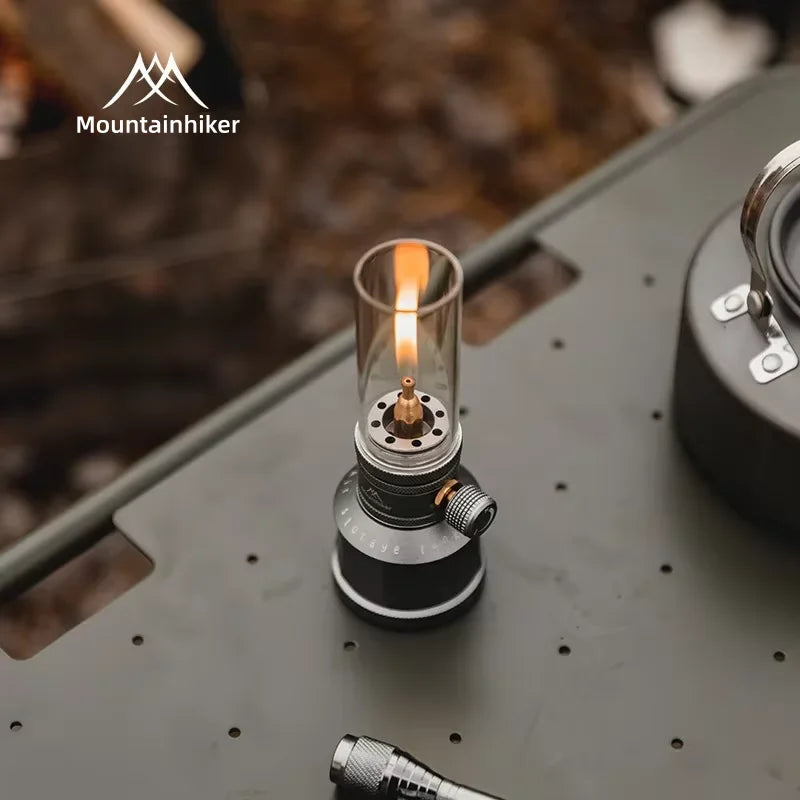 Mountainhiker Outdoor Gas Light Set Picnic Camping Retro Decorative Ambience Light Creative Emotional Desktop Bedside Gas Light