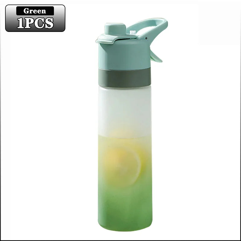 1-4PCS Spray Sports Water Bottle with Handle Unisex Portable Outdoor Fitness Mist Sprayer Reusable BPA Free Gift for Men Women