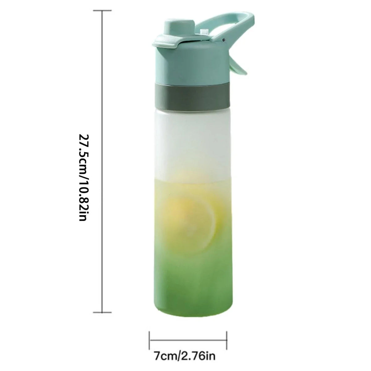 1-4PCS Spray Sports Water Bottle with Handle Unisex Portable Outdoor Fitness Mist Sprayer Reusable BPA Free Gift for Men Women