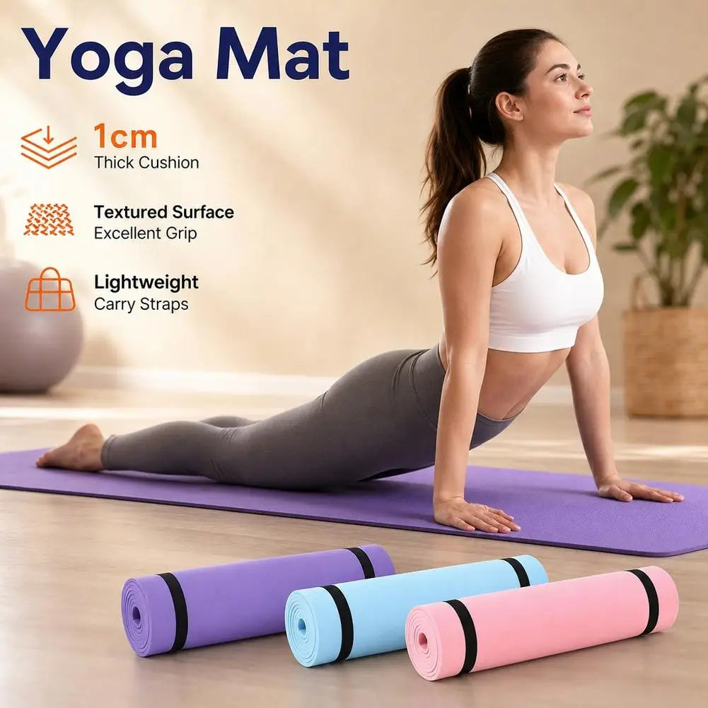 1Pc Exercise Yoga Mat Foldable Pilates Fitness Mat Thickened Comfortable Foam Workout Mat Portable Travel Fitness Exercise Pad