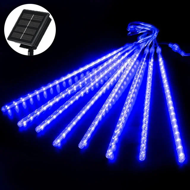 30/50cm Solar Meteor Shower Rain 8 Tubes LED String Lights Waterproof Christmas Solar Street Light Outdoor Garden Tree Decor