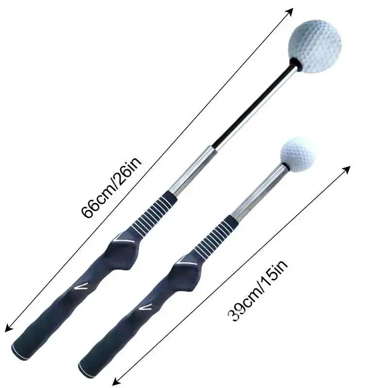 Golf Swing Trainer Aid Stick Left-handed Golf Swing Practice Practice Corrector Stick Telescopic Posture Exercise Golf Tool Aid