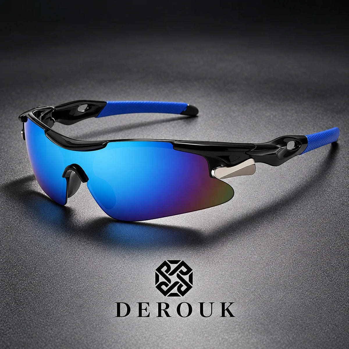 Polarized Sports Sunglasses Men Women UV400 Cycling Sunglasses Windproof Cycling Glasses Road Mountain Bike Running Hiking MTB