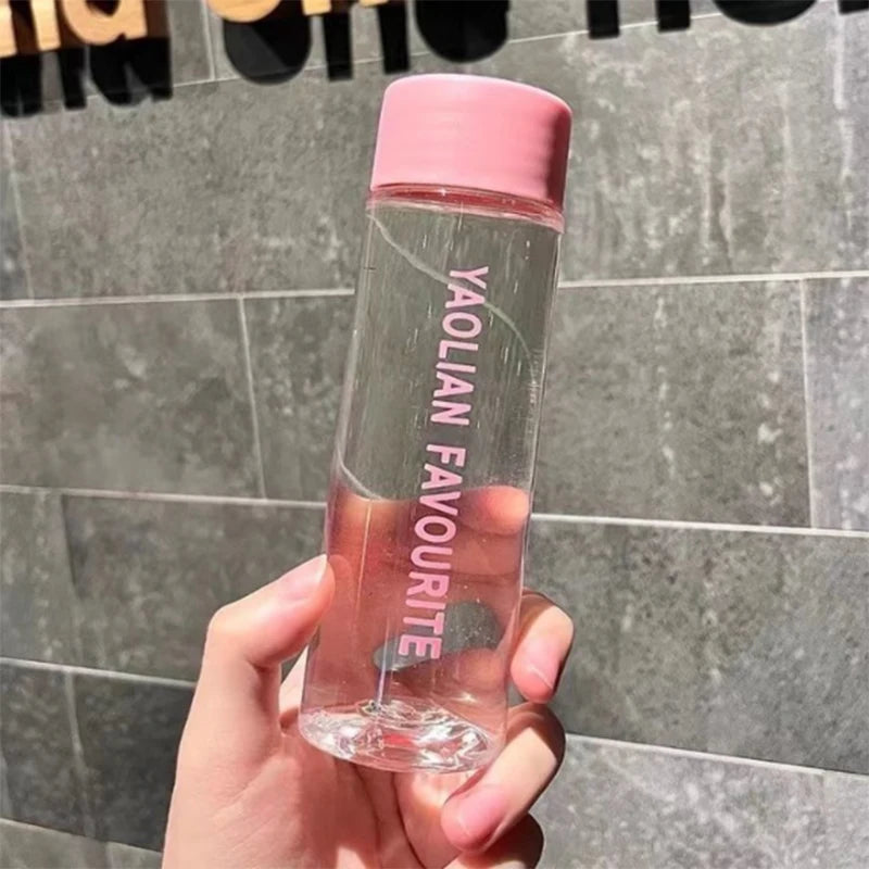Anti-Drop Outdoor Drinking Water Bottle for Picnics Travel 200ML Cartoon Pattern Portable Plastic Cup