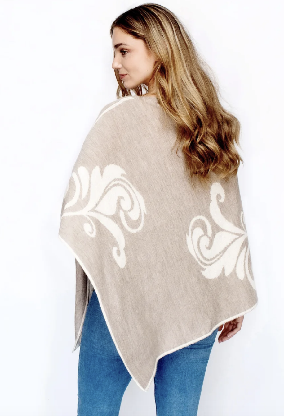 Reversible Baby Alpaca Poncho
