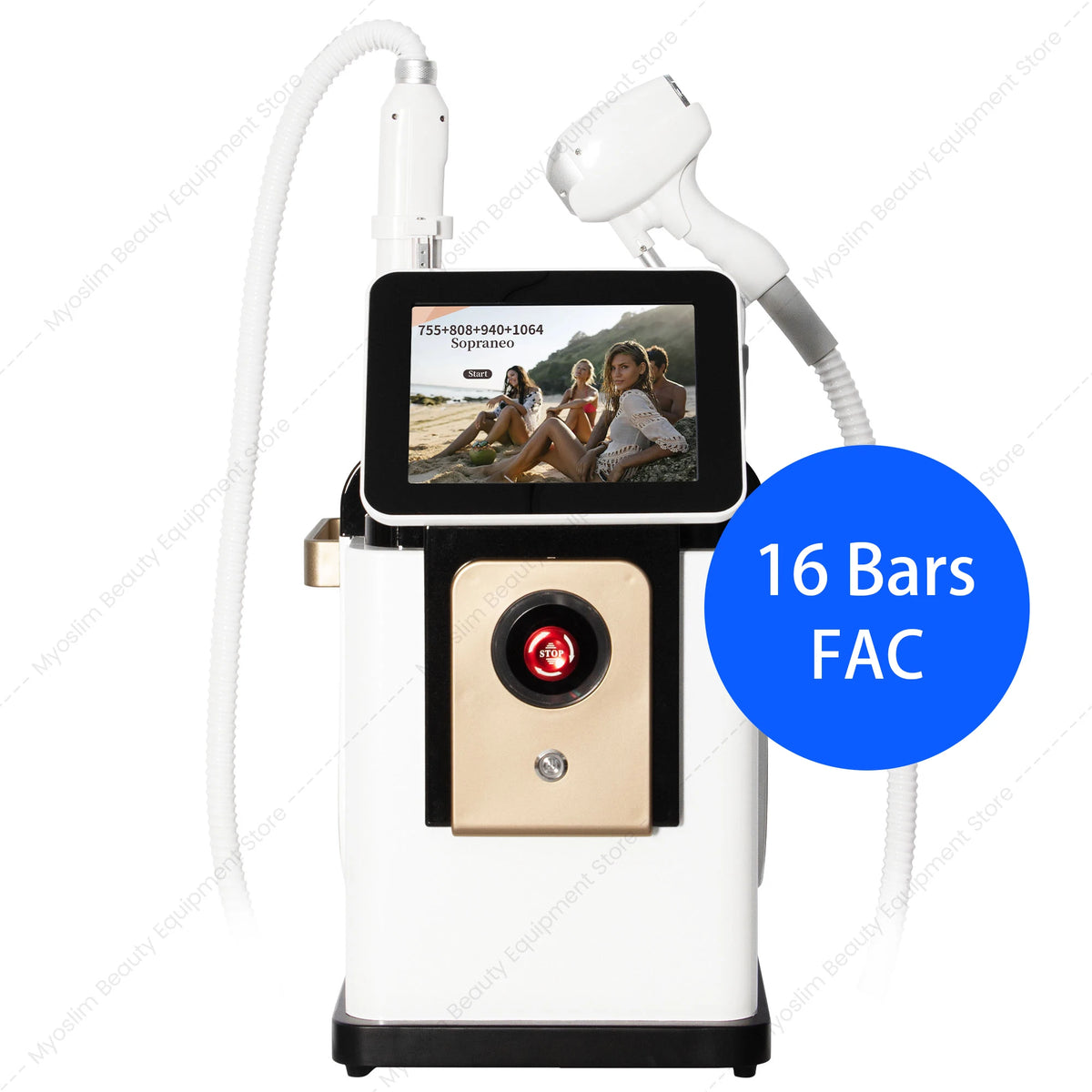 Professional 2 in 1 Beauty Machine 755nm 808nm 940nm 1064nm Hair Removal Laser Tattoo Removal Skin Rejuvenation Aesthetic
