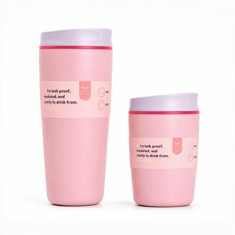 Insulated Coffee Tumbler 360ML 600ML Leakproof Travel Mug with Lid Stainless Steel Cup for Car Office Hot Cold Drinks Women Gift