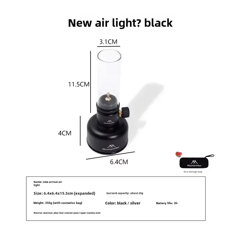 Mountainhiker Outdoor Gas Light Set Picnic Camping Retro Decorative Ambience Light Creative Emotional Desktop Bedside Gas Light
