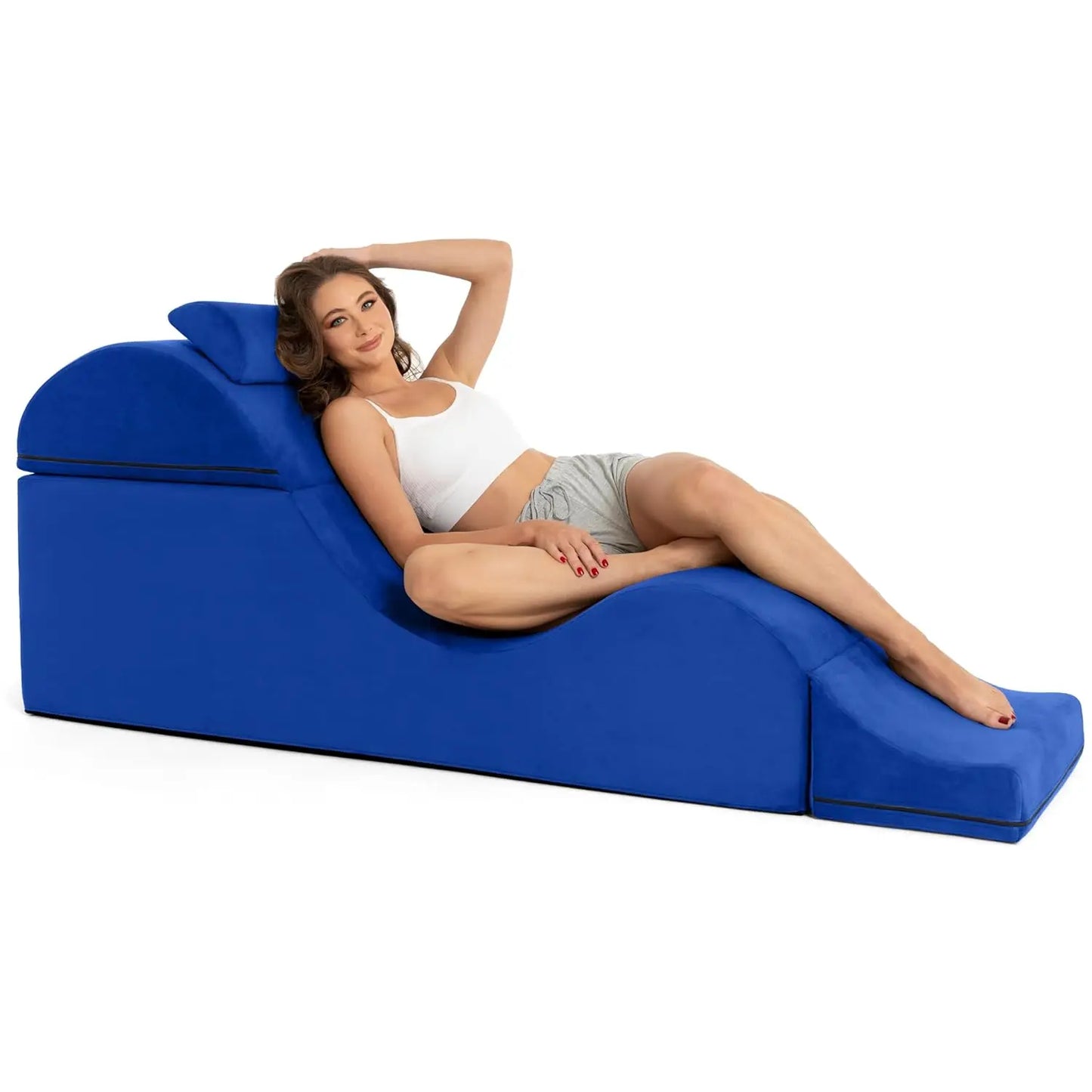 Convertible Chaise/Bed Bench for Yoga & Massage - 2-in-1 End of Bed Ottoman with Concealed Fold Out Yoga, Customized
