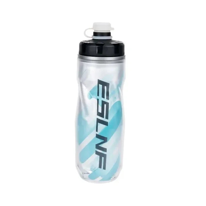 Insulated Cold Cycling Water Bottle Portable MTB Bottle Ultralight Dustproof Sports Bottle 610ML Big Capacity Drinking Bottle