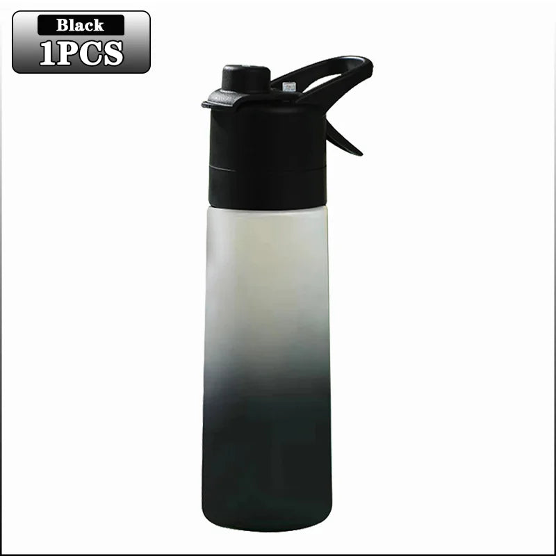 1-4PCS Spray Sports Water Bottle with Handle Unisex Portable Outdoor Fitness Mist Sprayer Reusable BPA Free Gift for Men Women